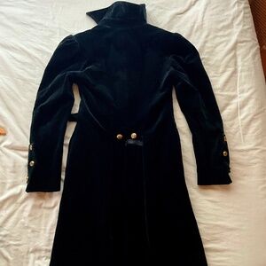 Henri Bendel velvet pea coat